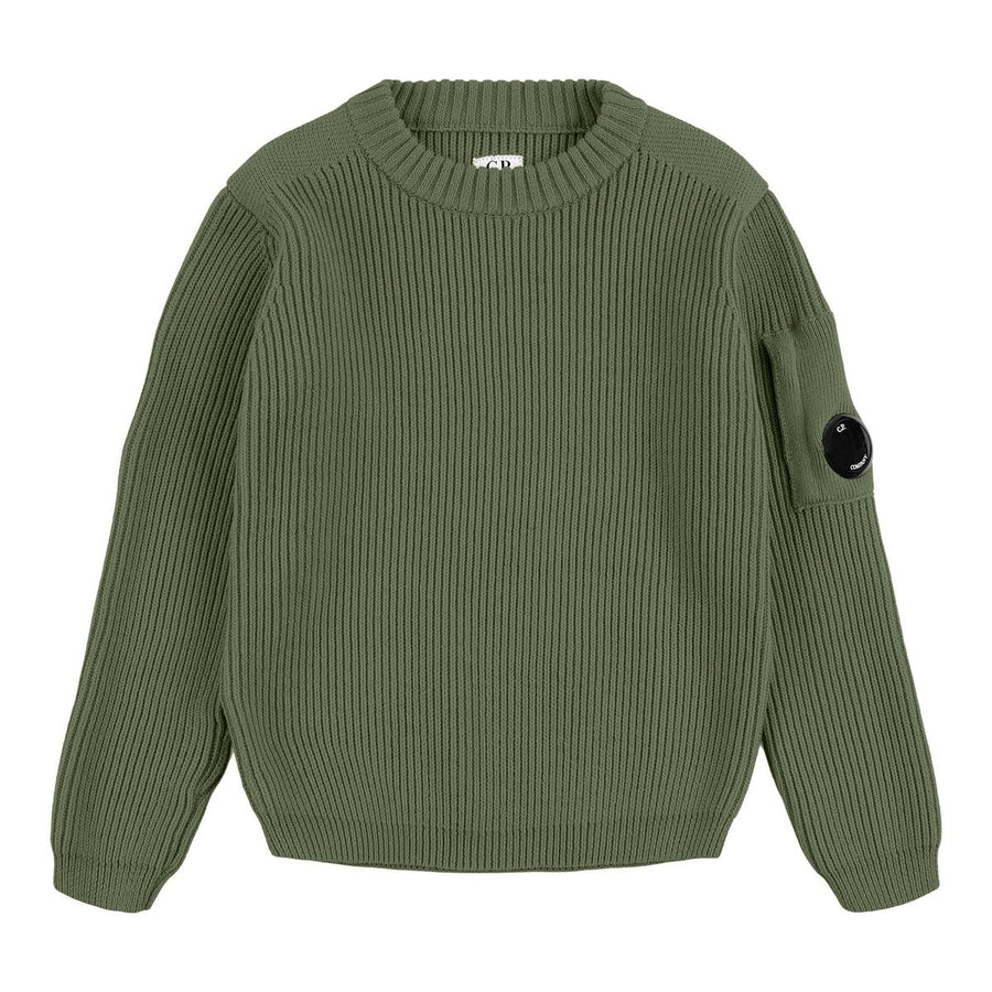 Kids' Ribbed Crew-Neck Knitted Top