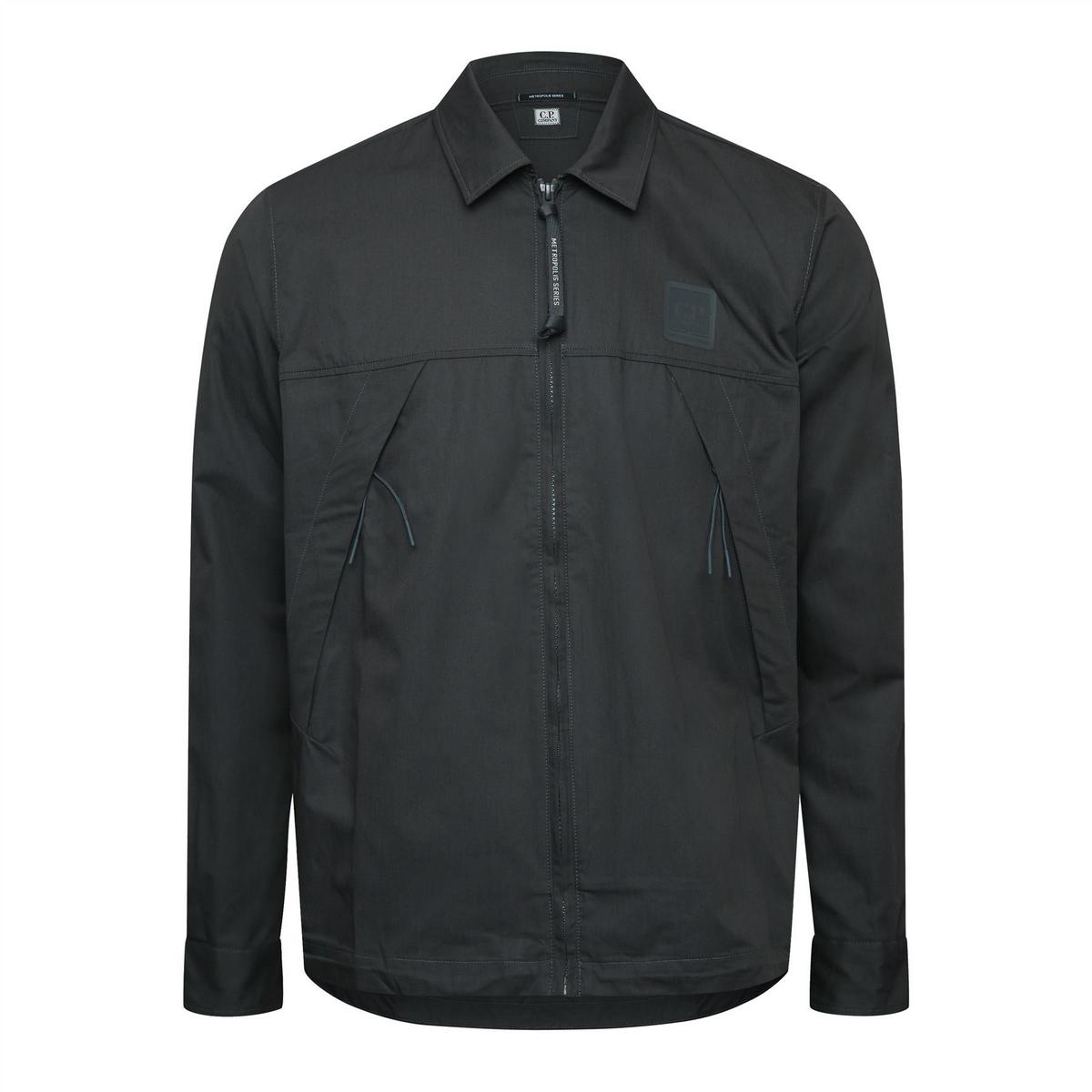 Metropolis Series Gabardine Zip Overshirt