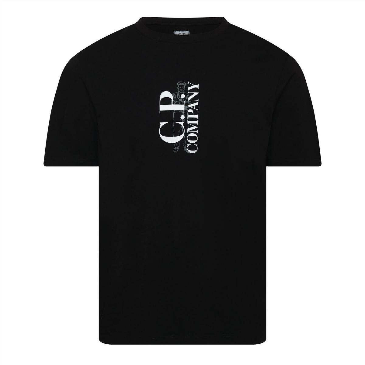 30/1 Jersey Vertical Logo T-Shirt