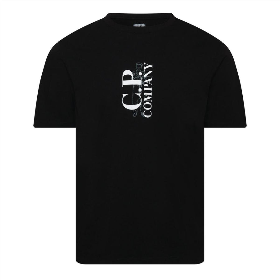 30/1 Jersey Vertical Logo T-Shirt