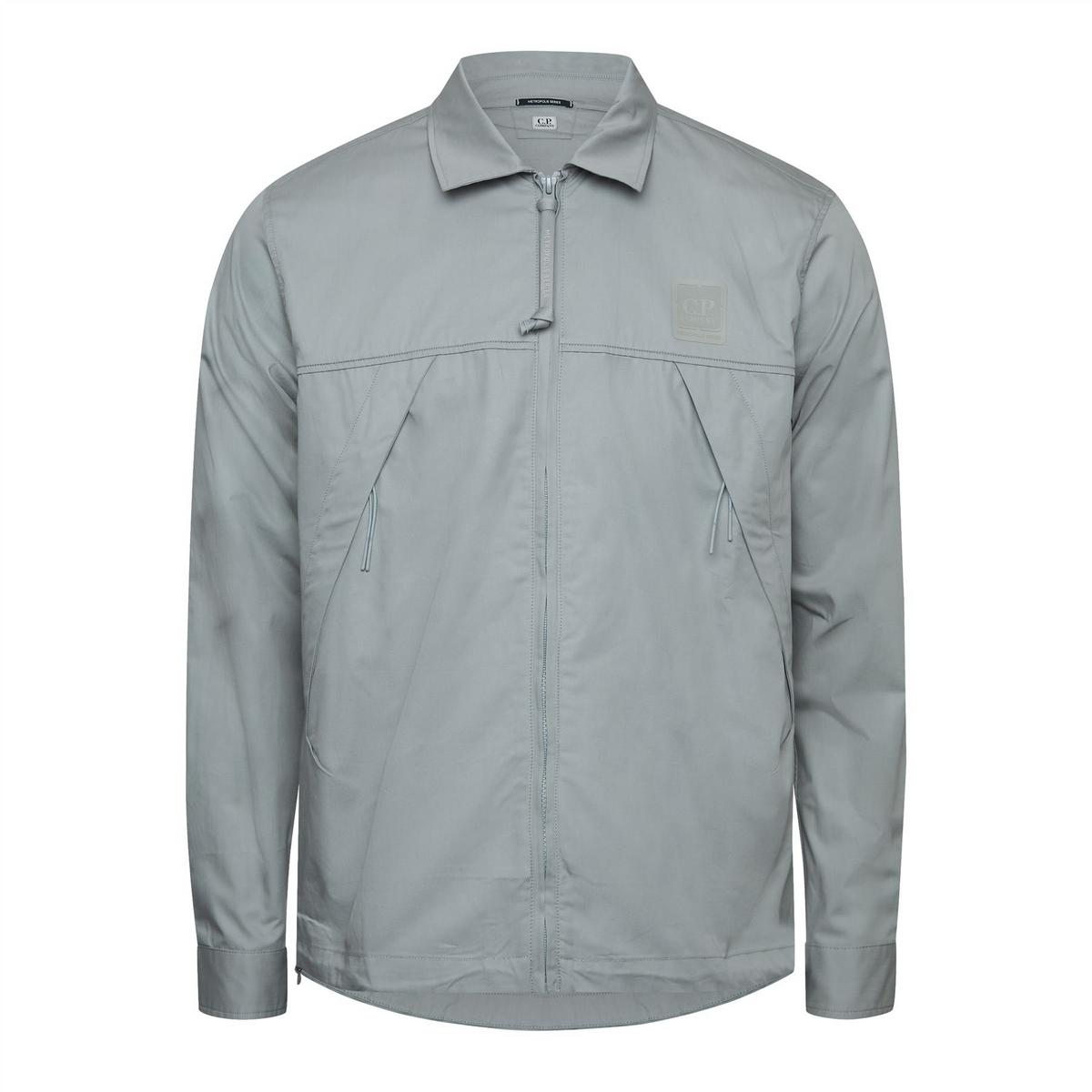 Metropolis Series Gabardine Zip Overshirt