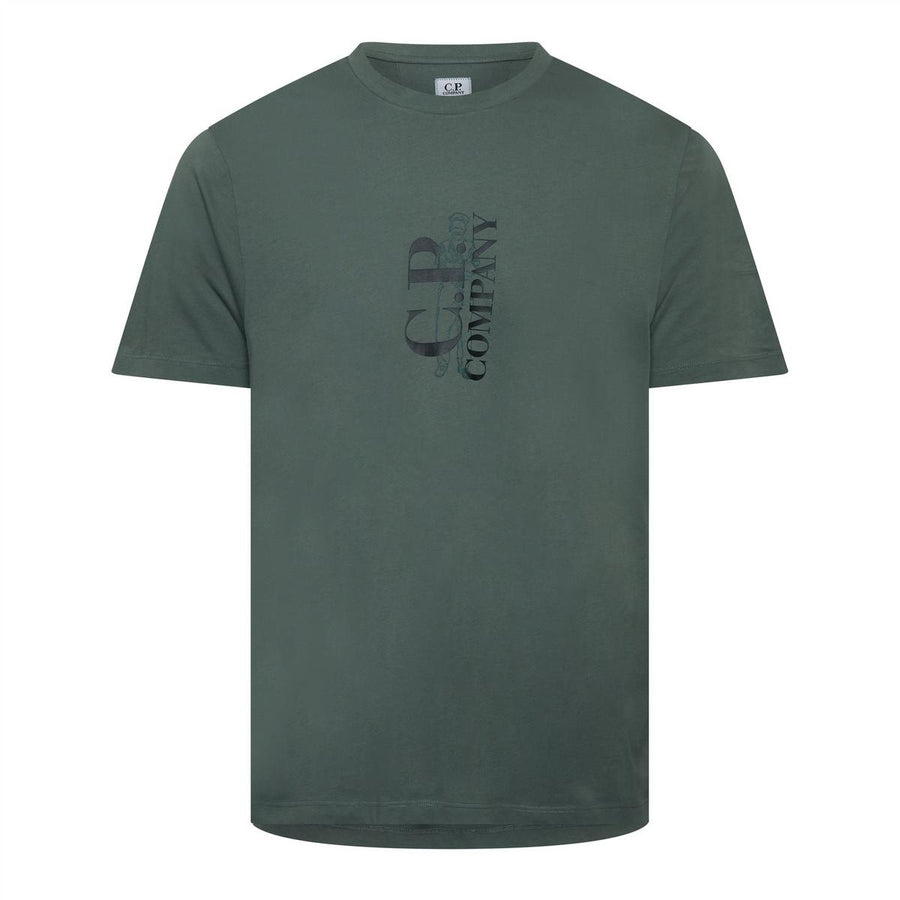 30/1 Jersey Vertical Logo T-Shirt