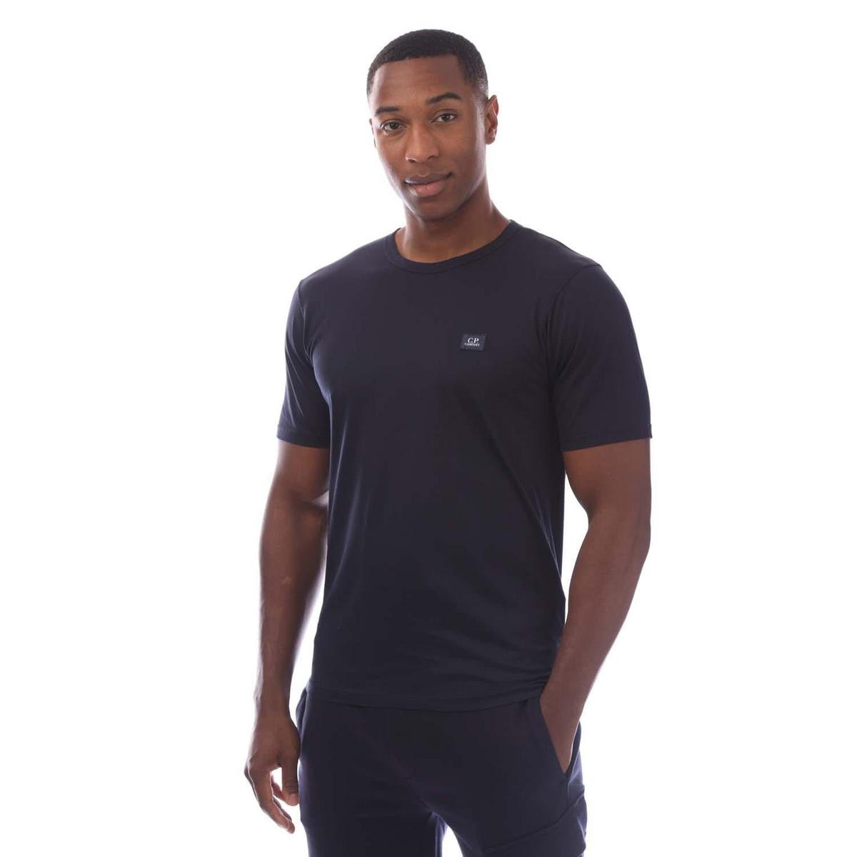 70/2 Mercerized Jersey Logo Patch T-Shirt