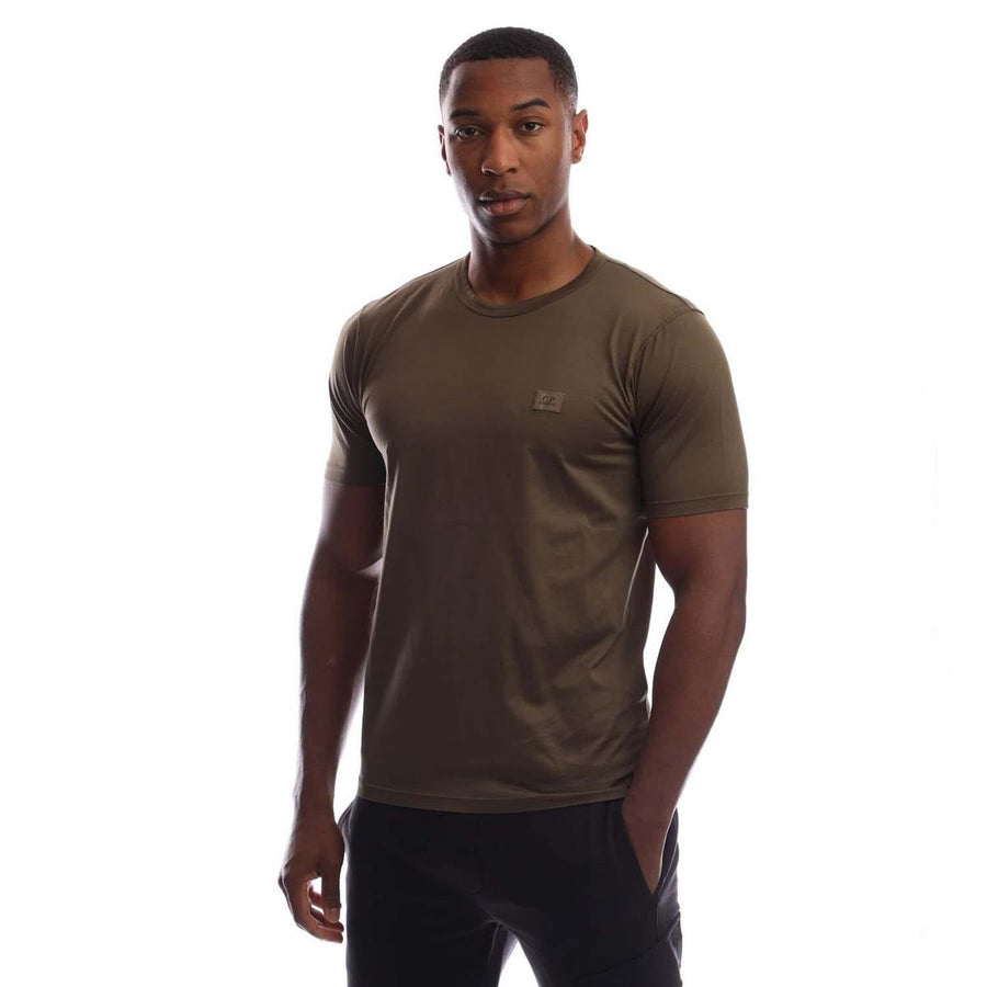 70/2 Mercerized Jersey Logo Patch T-Shirt