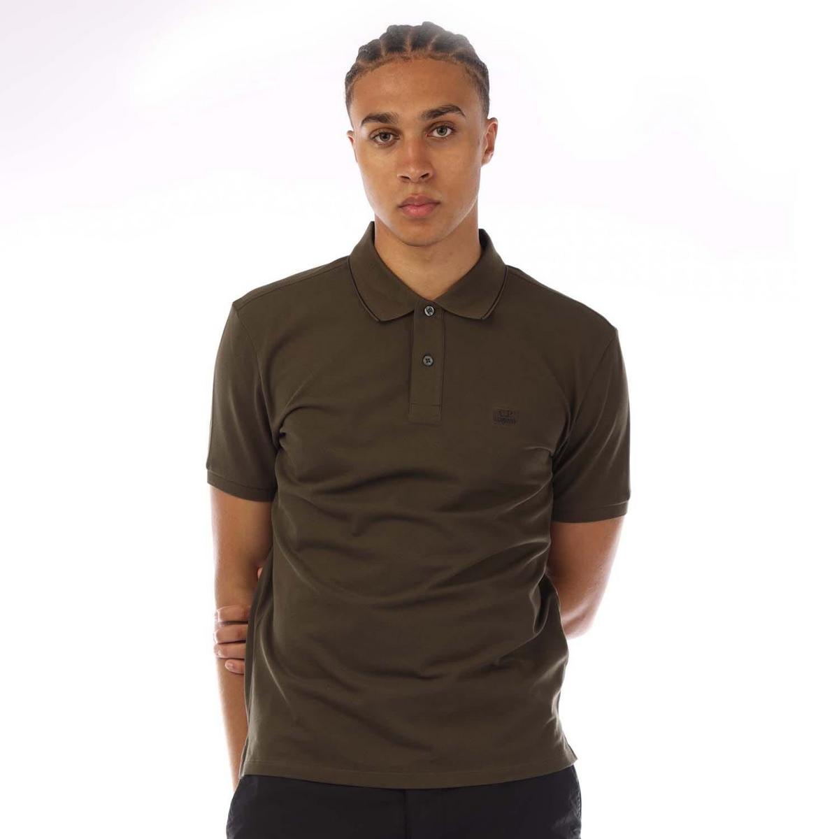 Stretch Piquet Logo Polo Shirt