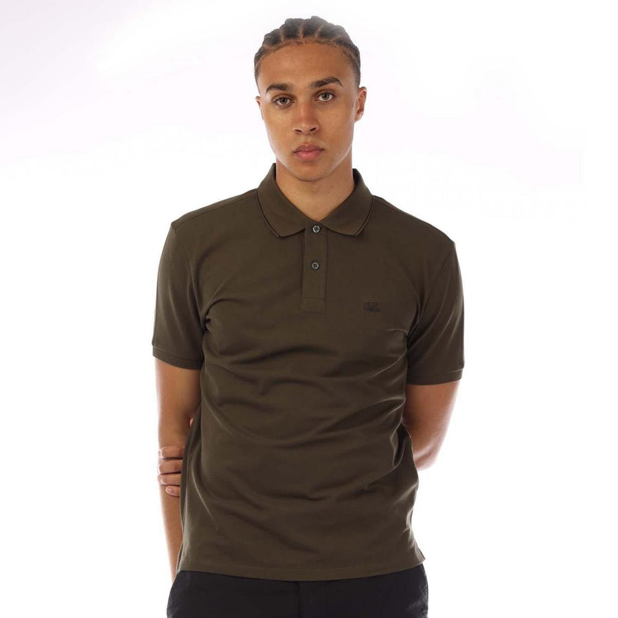 Stretch Piquet Logo Polo Shirt