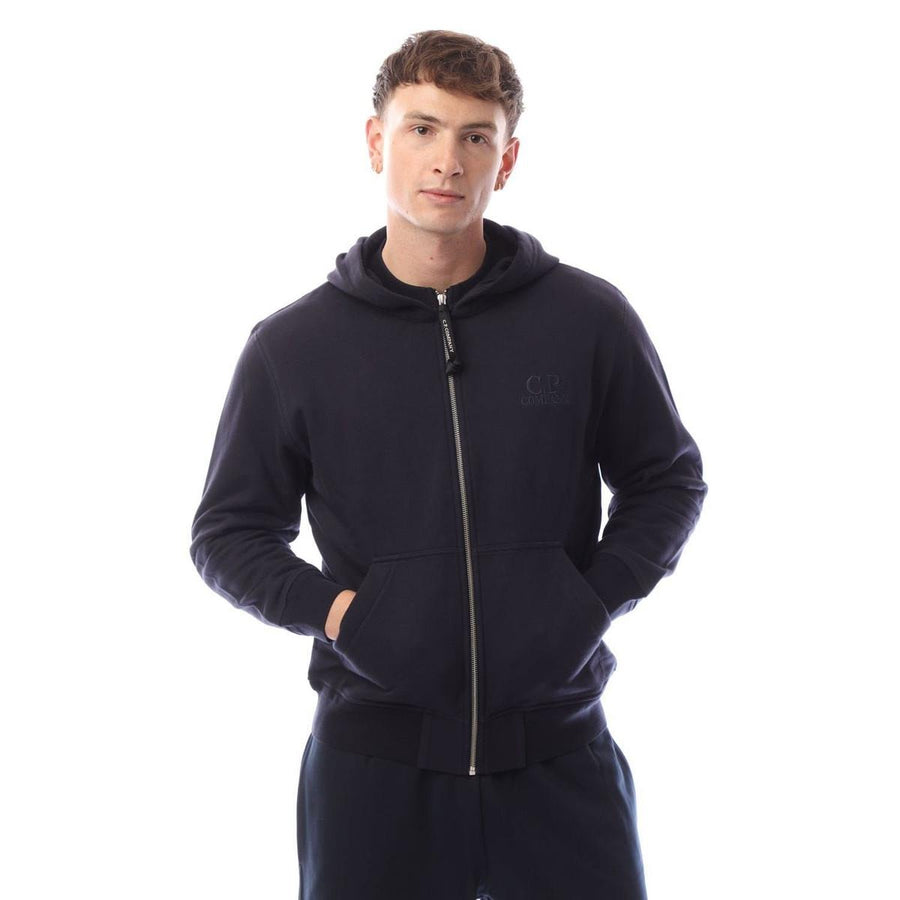 Diagonal Raised Fleece Logo Full-Zip Hoodie