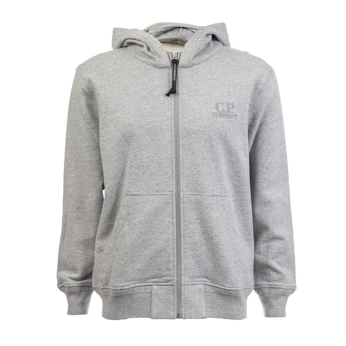 Diagonal Raised Fleece Logo Full-Zip Hoodie