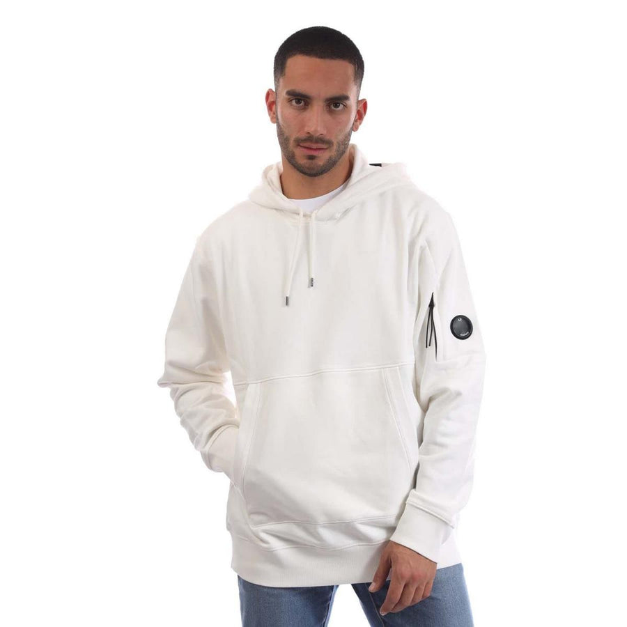 Diagonal Raised Fleece Lens Hoodie