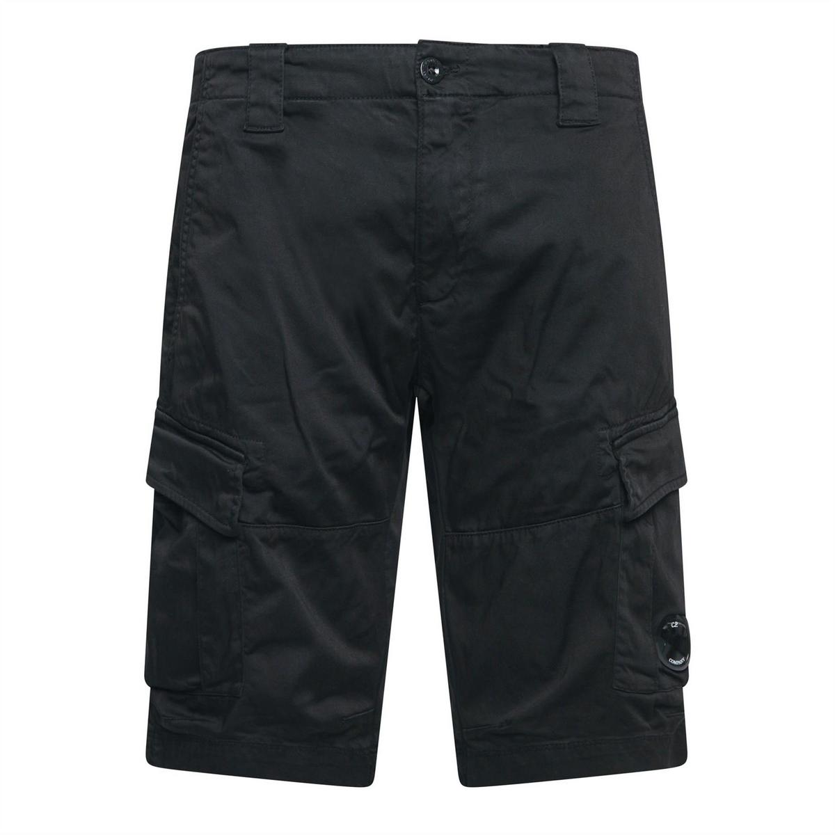 Sateen Stretch Cargo Shorts