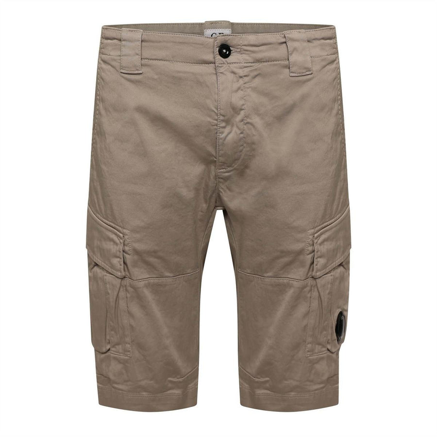 Sateen Stretch Cargo Shorts