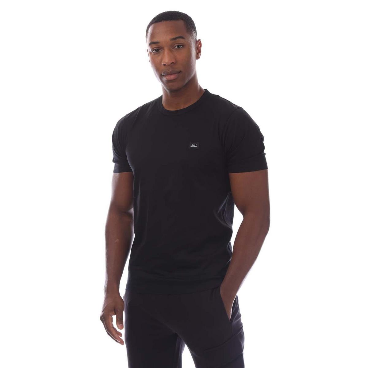 70/2 Mercerized Jersey Logo Patch T-Shirt