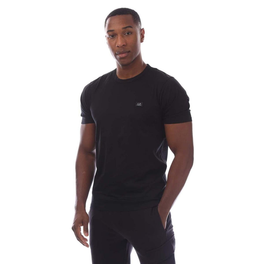 70/2 Mercerized Jersey Logo Patch T-Shirt