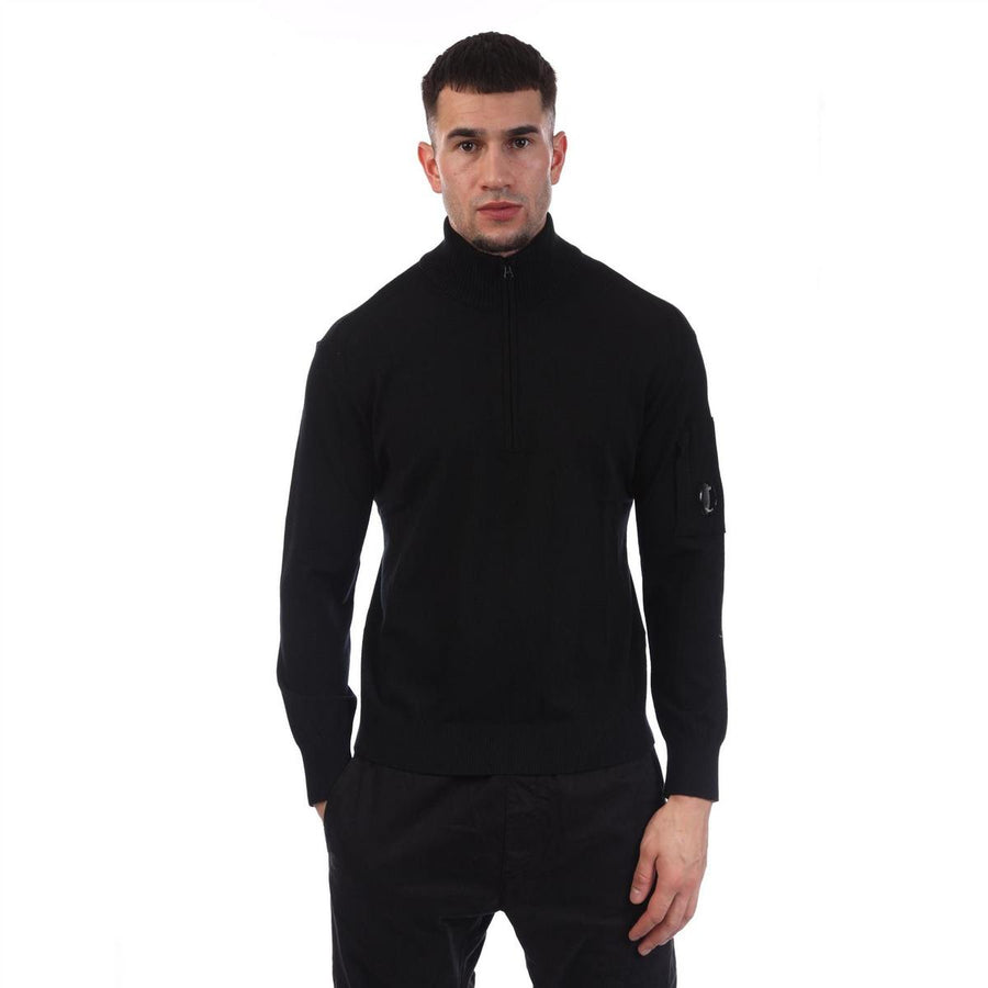 Extrafine Merino Wool Half-Zip Sweater