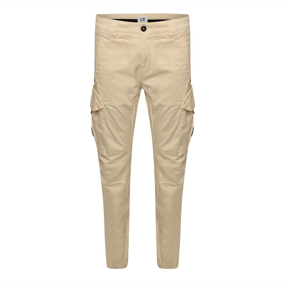 Sateen Stretch Cargo Lens Pants