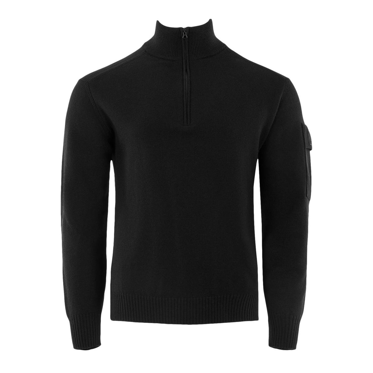 MetropolisCotton Knit Half Zip Jumper