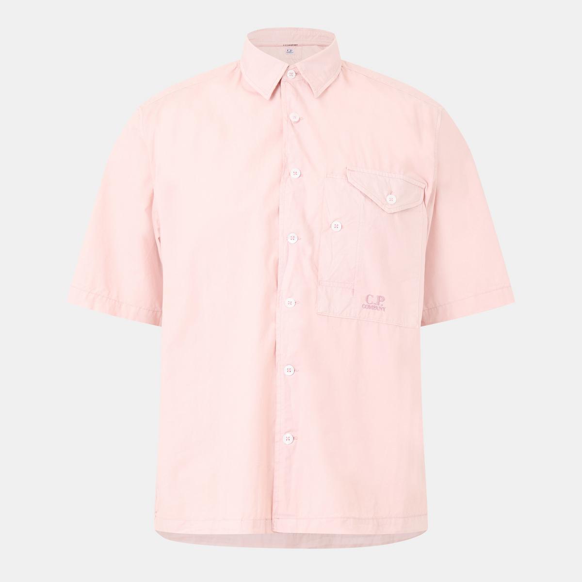Short Sleeve Embroidered Logo Shirt