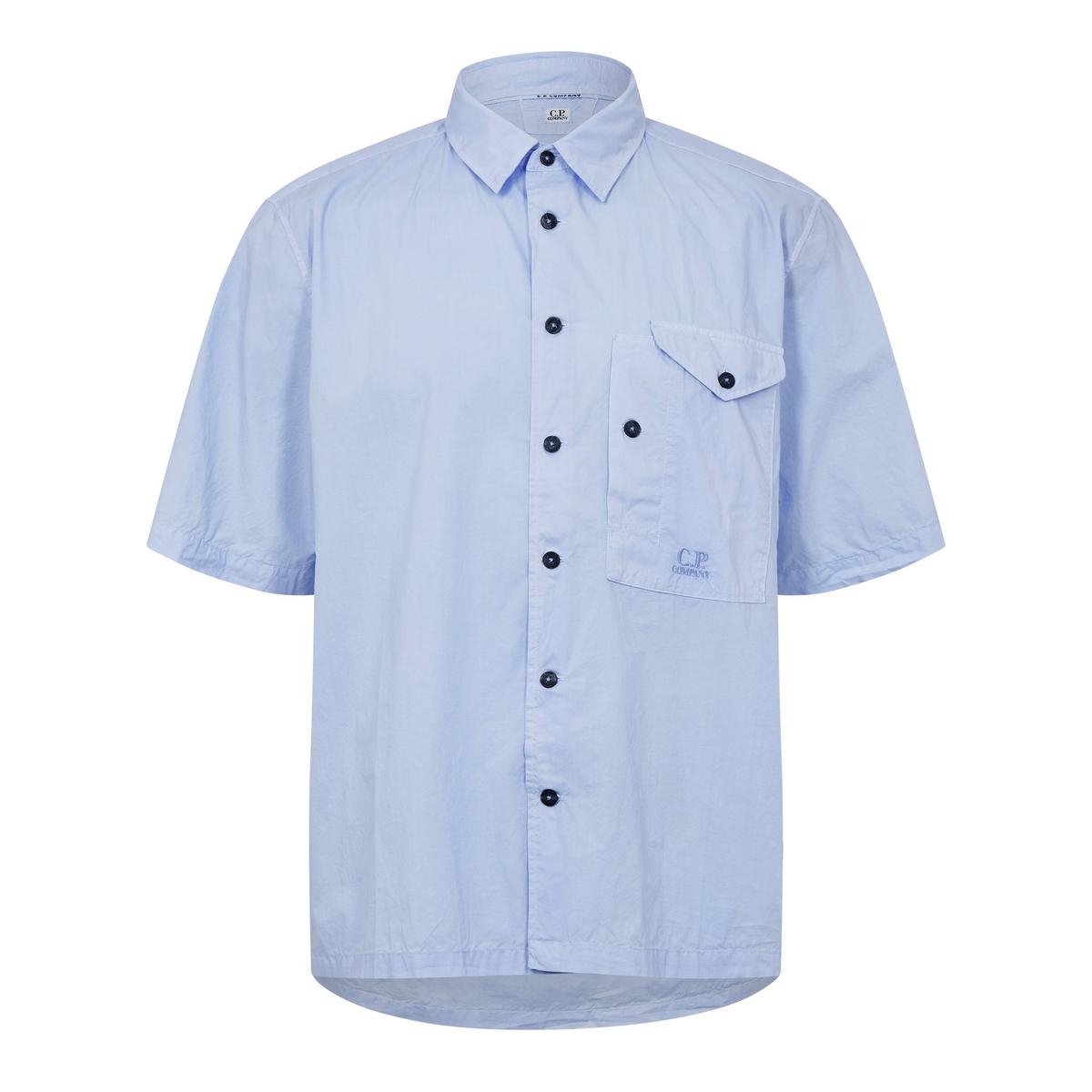 Short Sleeve Embroidered Logo Shirt