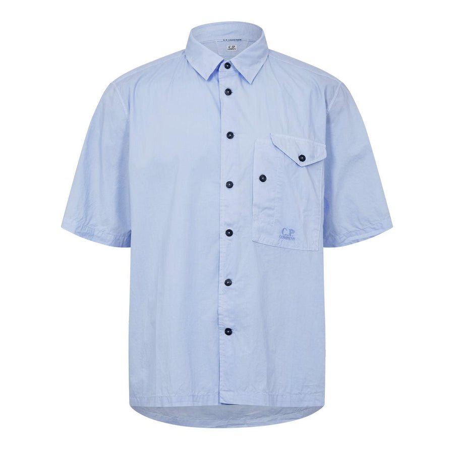 Short Sleeve Embroidered Logo Shirt