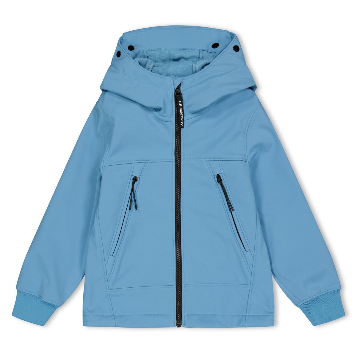 Kids' Goggle Water Resistant Long Sleeve Hooded Softshell Jacket