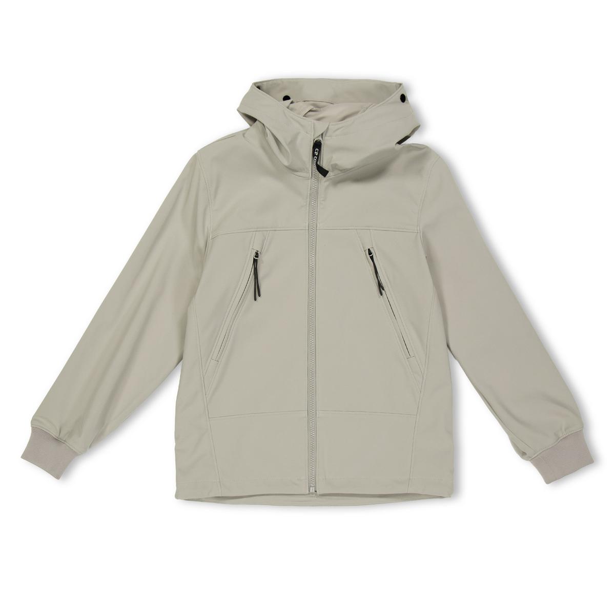 Kids' Goggle Water Resistant Long Sleeve Hooded Softshell Jacket