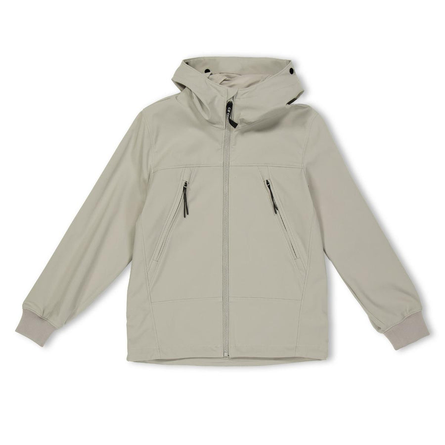 Kids' Goggle Water Resistant Long Sleeve Hooded Softshell Jacket