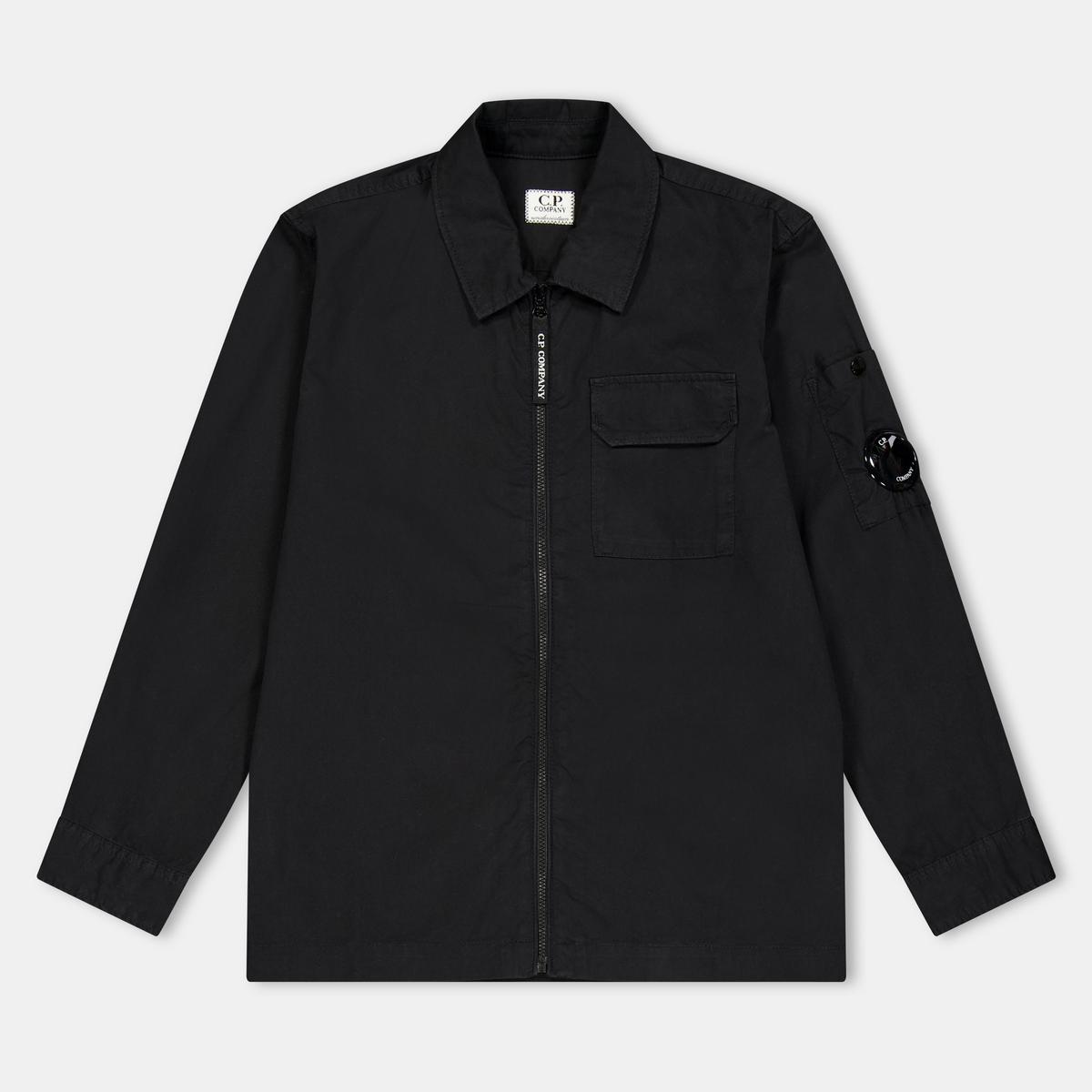 Kids' Button-Front Long Sleeve Overshirt