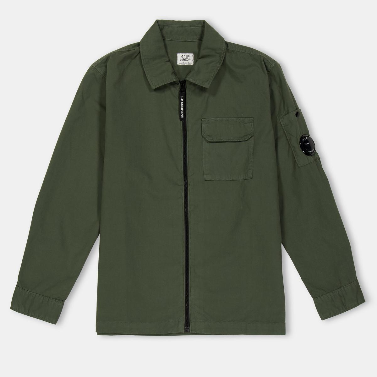 Kids' Button-Front Long Sleeve Overshirt