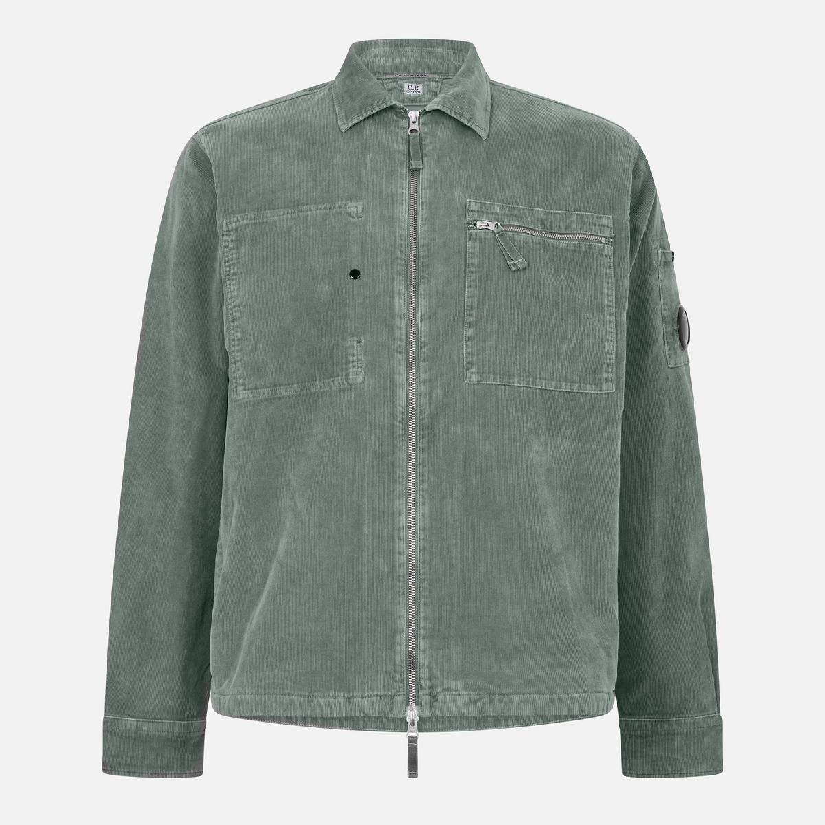 Men's Corduroy Long Sleeve Zip Overshirt