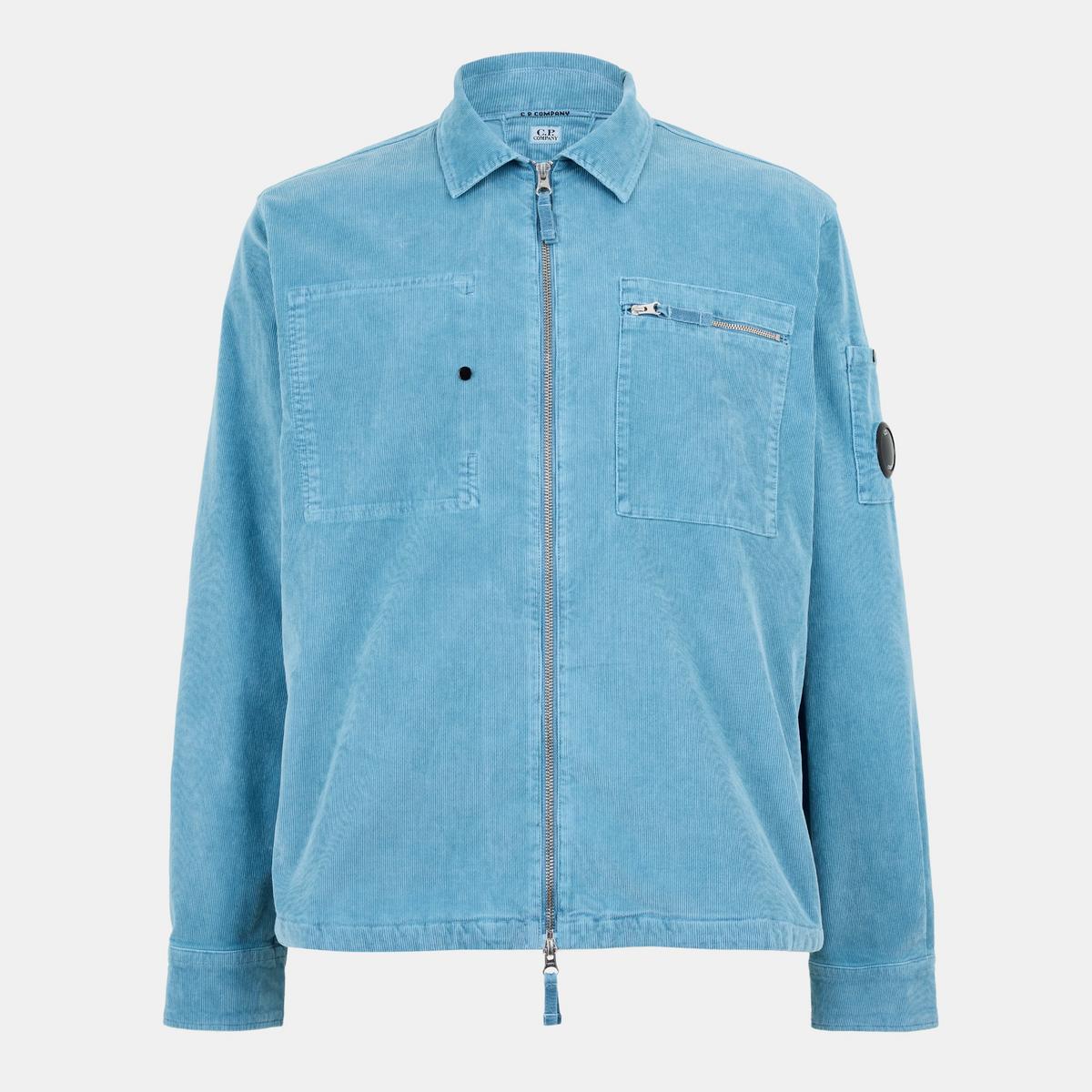 Men's Corduroy Long Sleeve Zip Overshirt