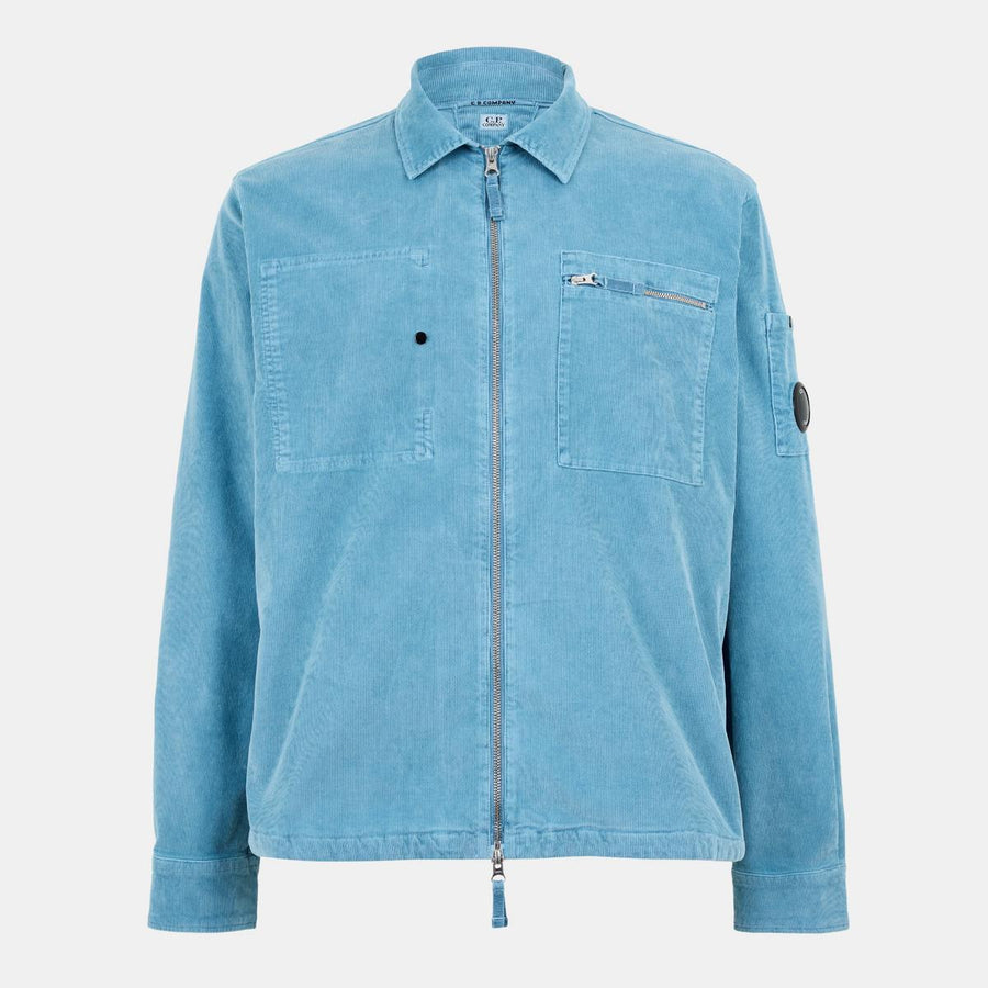 Men's Corduroy Long Sleeve Zip Overshirt