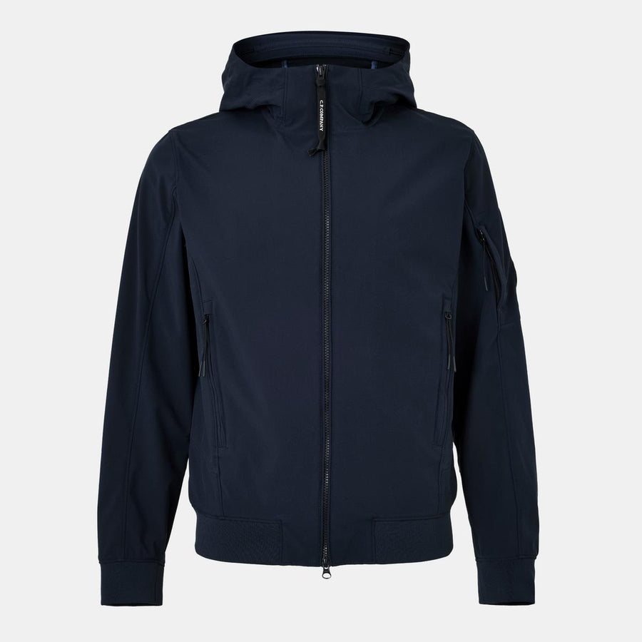 Men's Lens Windproof Hooded Long Sleeve Softshell Jacket