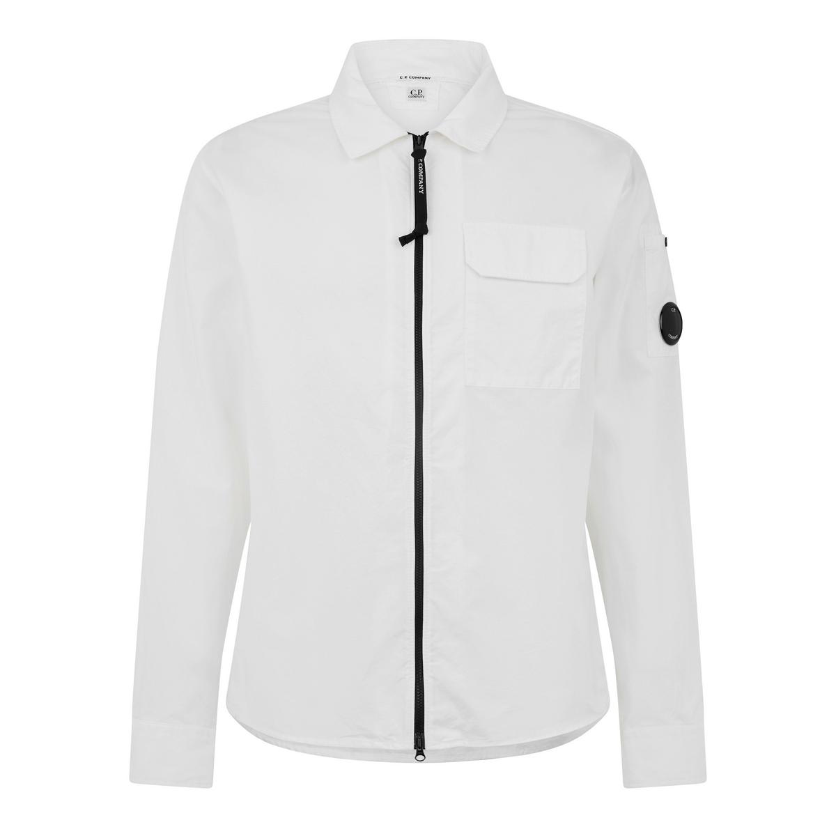 Men's Gabardine Lens Cotton Long Sleeve Overshirt