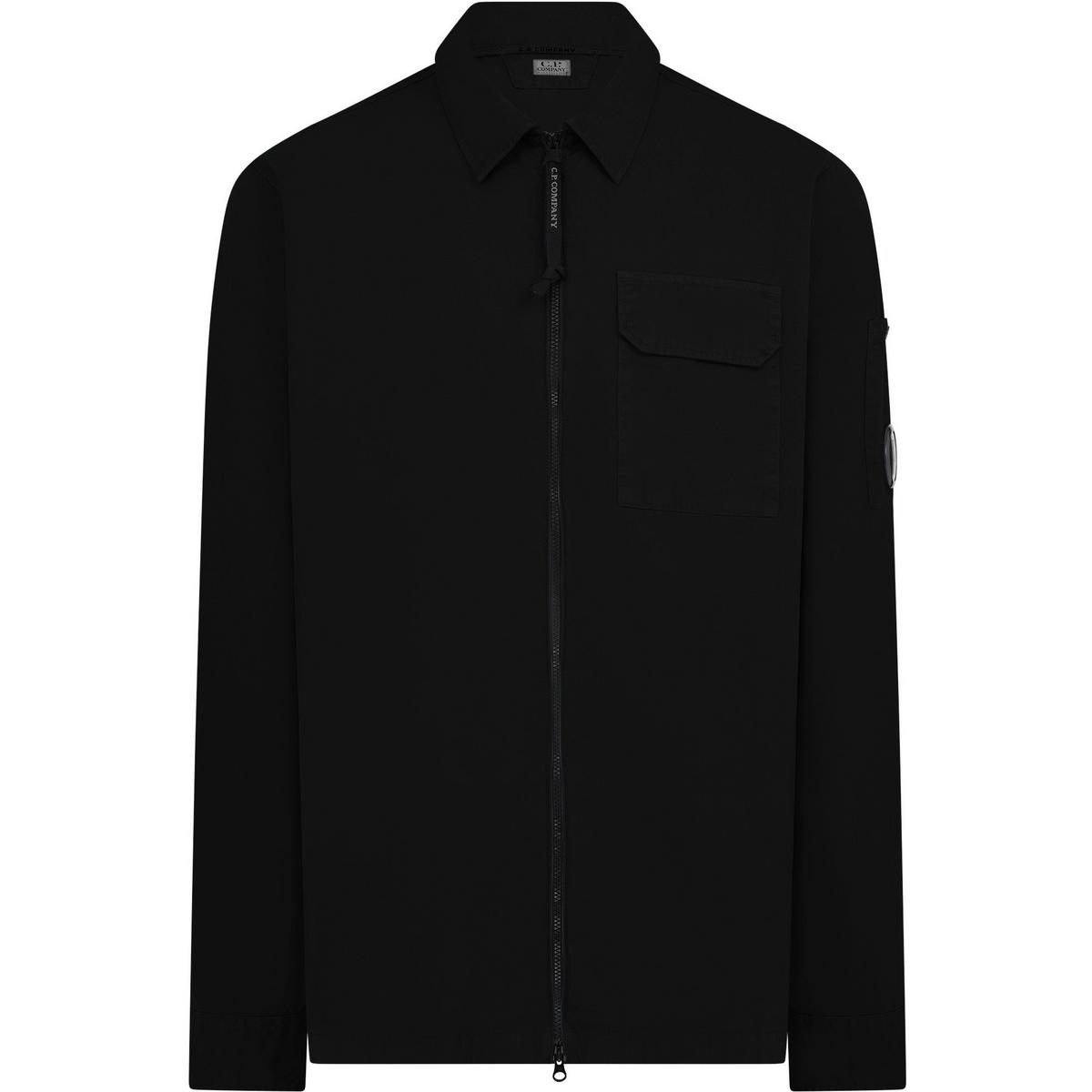 Men's Gabardine Lens Cotton Long Sleeve Overshirt