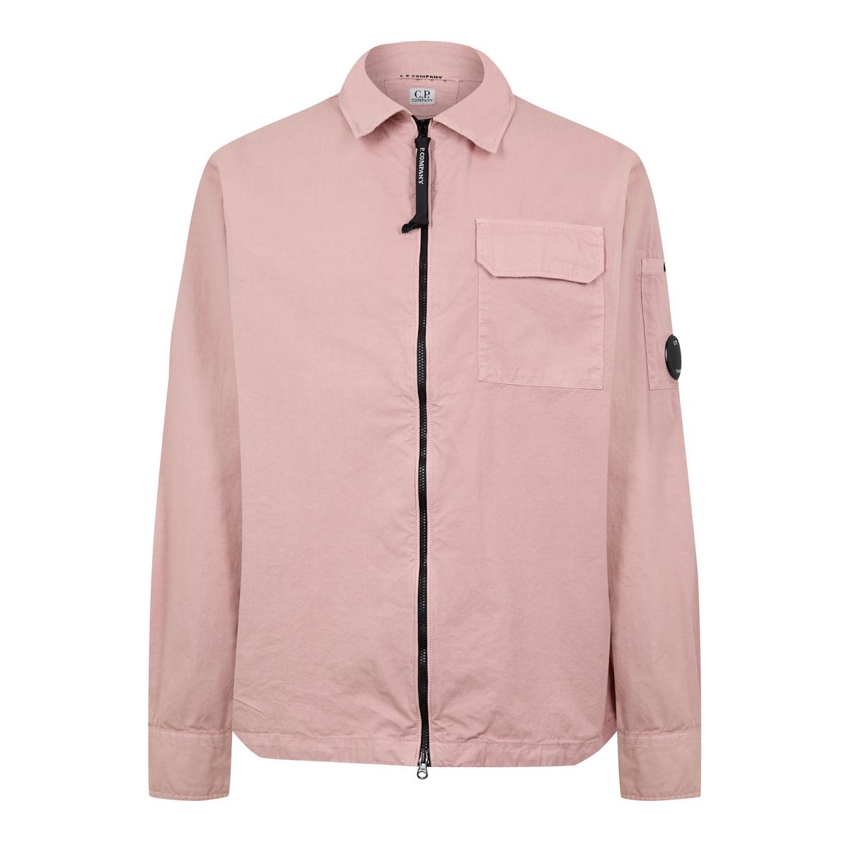 Men's Gabardine Lens Cotton Long Sleeve Overshirt