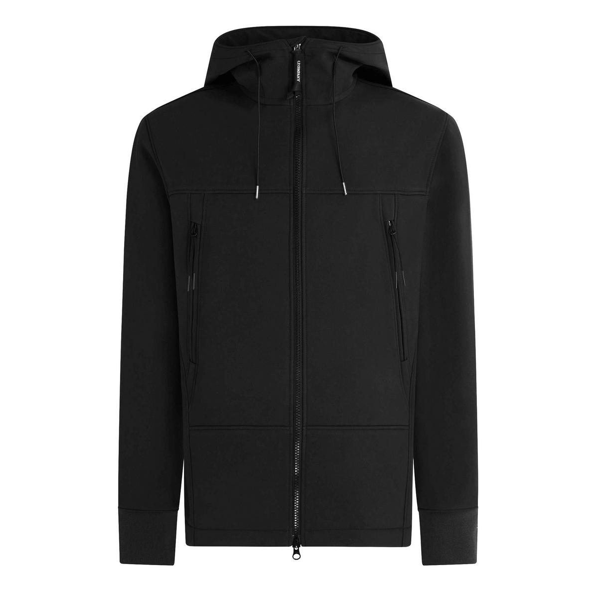 Men's Goggle Water Resistant Hooded Long Sleeve Softshell Jacket