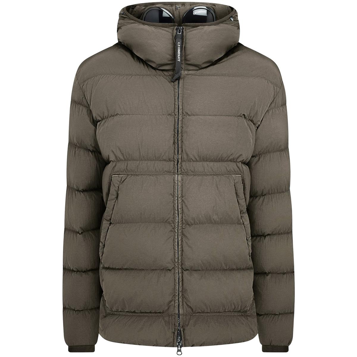 Men's Chrome-R Goggle Duck Down Long Sleeve Short Puffer Jacket