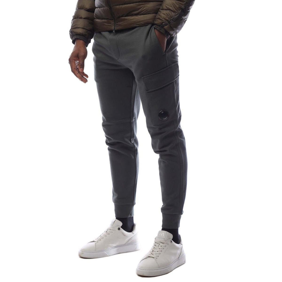 Men's Diagonal Raised Fleece Lens Tracksuit Bottoms